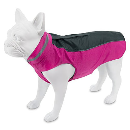 Voyager Dog Windbreaker by Best Pet Supplies - Fuchsia, X-Small - color: Windbreaker (Fuchsia), size: Chest:12.5 in~16 in