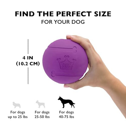 Chew King Fetch Balls Extremely Durable Natural Rubber Toy 4 inch, 2 Pack (CM-10031-CS01) - color: 2-Pack (4" Balls)
