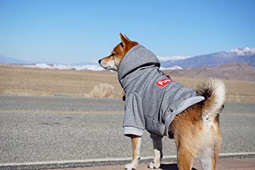 ChoChoCho Pup Dog Hoodie, Cat Hoodies - Stylish Streetwear Sweatshirt, Cotton Pet Clothing for Dog Cat Puppy Small Medium Large (5XL) - Gray - color: Pupreme, size: 5XL (Chest: 32.3''-36.6'' / Suggest: 89-139 lbs)