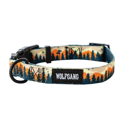 Wolfgang Heavy Duty, Adjustable Dog Collar with Quick Release Nylon Buckle for Walking & Training, Overland Print, Medium - color: OverLand Print, size: Medium (1 Inch x 12-18 Inch)