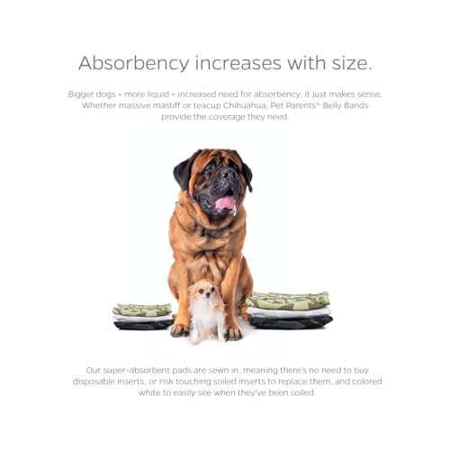 Pet Parents® Washable Belly Bands for Male Dogs (3pack) + Extendrs® of Durable Dog Diapers Male, Premium Male Dog Diapers & Dog Wraps (X-Small, Camo) - color: Camo, size: X-Small (11-13")