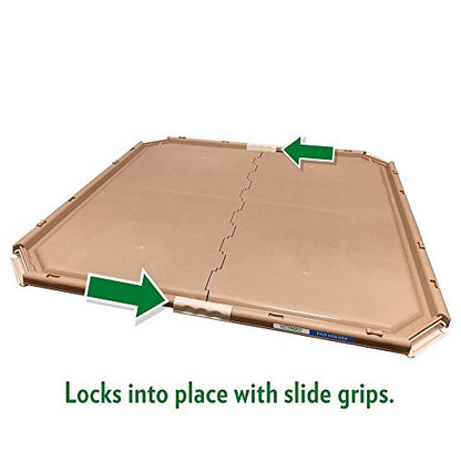 Vet's Best Dog Pad Holder | Portable Tray for Pet Training and Puppy Pads | Protection Against Pad Leakage, Bunching, and Shredding | Fits Pads 21 x 21 Inches or Larger