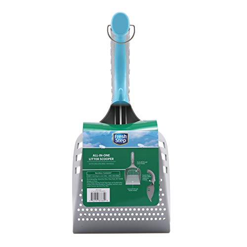 Fresh Step All In One Litter Scoop - Fast and Easy to Use Cat Litter Scooper - Deep Shovel Ergonomic Handle Grip Kitty Litter Scooper to Scoop Away Cat Litter - size: One Size, style: All in One Litter Scoop