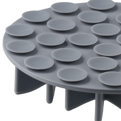 Dog Slow Feeder Snowflake Shape Silicone Insert Slow Feeder Dog Bowl Practical Secure Suction Cup Design for Dogs Grey