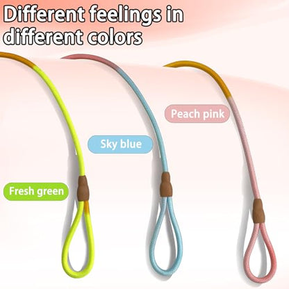 FOVRLZSE 3-Pack Lightweight Adjustable Nylon Dog leashes Leather Buckles Macaron Dog leashes for S/M Dogs,5.2ft Long,White Ultra-Soft eco-Cotton Lining,No Collar Needed - color: Macaron