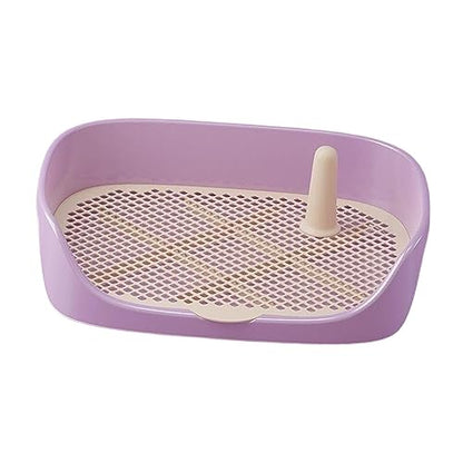 Dog Toilet Training Potty Tray, Pet Pan Bedpan Training Pads Holder Training Pad Toilet Potty Trainer for Small Animals, Home, Puppy, Purple 40x30x11cm - color: Purple 40x30x11cm