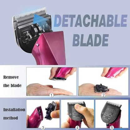 Adjustable 5 in 1 Blades Compatible with WAHL Arco,Bravura .Chromado，Creativa，Figura Dog Clippers for Dogs Grooming(Black/3PC) - color: Black