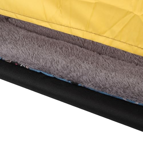 Asixxsix Raised Dog Bed, Elevated Design for Airflow and Joint Relief Elevated Pet Cot, Portable Cooling Bed with Removable Canopy and Seat Cushions for Camping Beach Outdoor Use