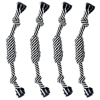 YESWOOD! Small Dog Ropes for Aggressive Chewers Puppy Chew Toys Small Soft Rope for Teething Tug of War Dog Toy Small Breed Rope Candy for Small and Medium Dogs 0-80 Pounds（4-Pack）