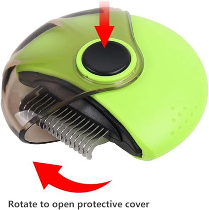 Pet Republique Deshedding + Dematter + Pin Brush 3 in 1 Grooming Brush Tool for Small Dogs & Cats