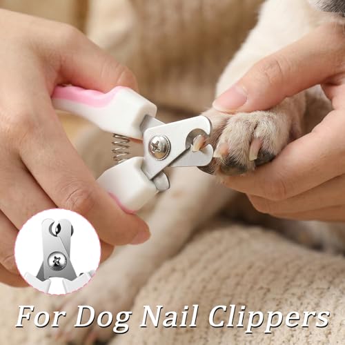 4 PCS Cat Dog Nail Clippers Trimmers Set, Professional Cats Dogs Pet Claw Clipper Sharpener and Hair Grooming Scissors Comb Tools for Small, Medium and Large Breeds, Cats, Rabbits, Guinea Pigs