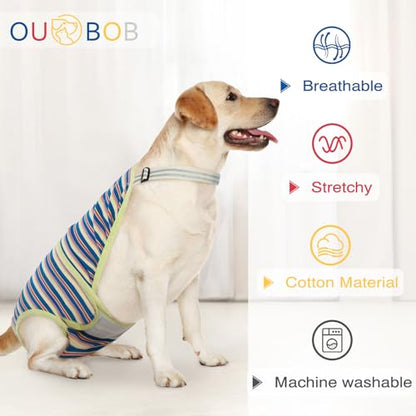 Dog Diapers Female,Female Dog Diapers for Heat Large Dogs, Washable Onesie Sanitary Pantie with Adjustable Suspender Washable, Reusable Period Panties Doggie Diaper, XL - color: Dark blue, size: X-Large