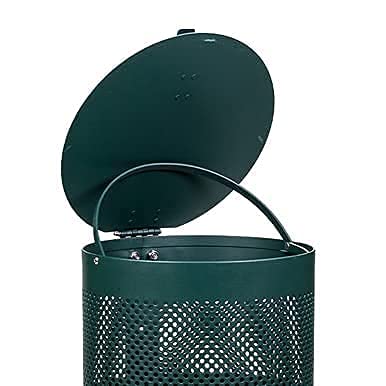 Standard Low Profile Dog Waste Station / EZ_Tie Hanging Bag System (Matte Green)