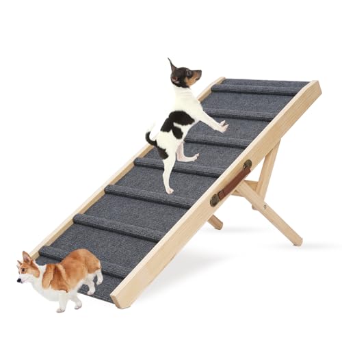 Large Dog Pet Ramp Stairs for Bed Couch Car Truck SUV,Dog Pet Ramp for Small Large Dogs Pets to Get on High Bed Truck Couch Sofa - size: Medium