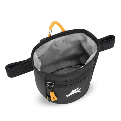 OllyDog, Goodie Treat Bag, Dog Treat Training Pouch | Magnetic Closure | 3 Ways to Wear | Hands-Free Waist Belt | Water-Resistant Recycled Vegan Fabric (Raven S'25) - color: Raven S'25