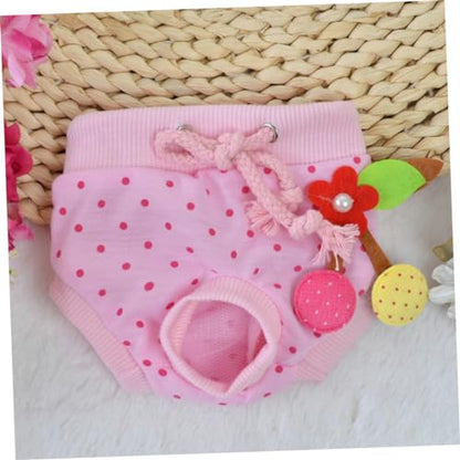 TOYANDONA Pet Safety Pants Washable Dog Sanitary Physiological Pants Comfortable Reusable Female Dog Diapers for Heat Period and Incontinence Protection