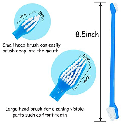 20 PCS Pet Dog Soft Toothbrush - Finger Toothbrush for Small to Large Dogs