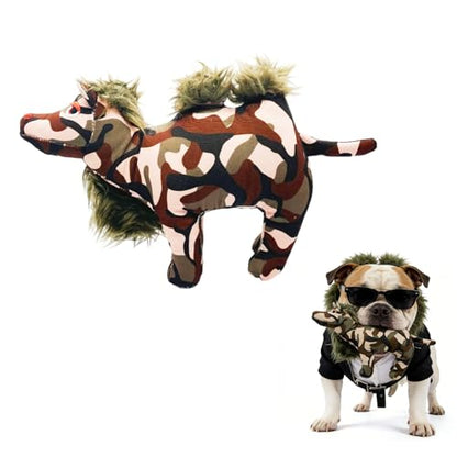 WOWBALA Squeaky Dog Toy, Puppy Teething Toys for Small Medium Dogs | Camouflage Canvas Dog Toys Boredom Relief and Daily Companionship Training Reward Birthday Gift - color: Camouflage Color