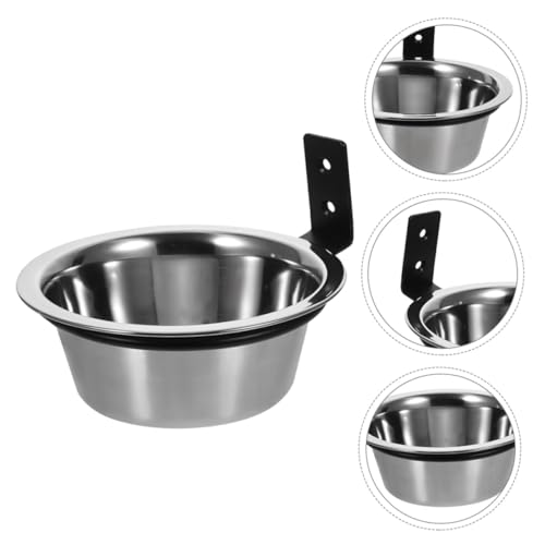 2pcs Wall Mounted Elevated Dog Bowls 6 Inch Raised Feeder Bowls for Small Dogs Pet Food and Water Holder Space Saving Feeding Station