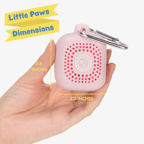 Portable Dog Paw Towel, Lightweight & Super Absorbent Microfiber, Clips onto Leash, Quick Drying Towel for Dogs Paws with Silicone Case, Dry Dog’s Paws on The Go - Small - Rosy Glow - color: Rosy Glow (Small)