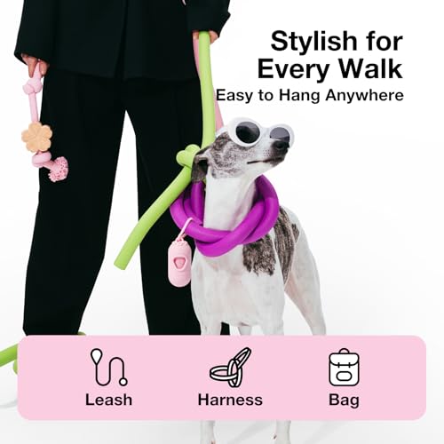 VETRESKA Dog Poop Bag Dispenser with Cherry Blossom Scented Poop Bags, Leak Proof and Extra Thick Pet Waste Bags, 1 Poop Bag Holder and 105 Bags for Dog Walking and Cats Litter, Pink - size: 1 Count (Pack of 105), style: Cherry Blossom