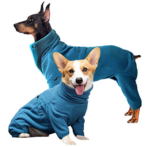ROZKITCH XS Dog Winter Coat, Pet Windproof Warm Cold Weather Jacket Vest Cozy Jumpsuit Apparel Outfit Clothes for Small Medium Large Dog Walking Sleep XS - color: Turquoise, size: XS