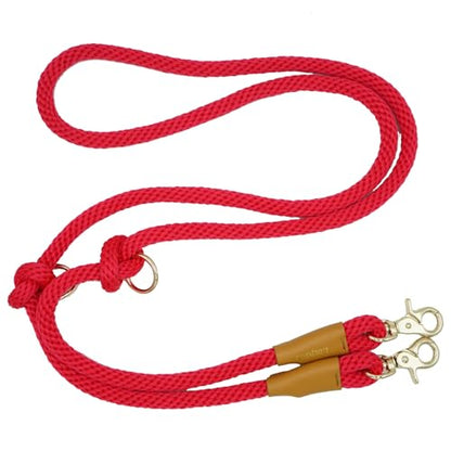 7FT Hands Free Dog Leash, Waist Dog Leash for Walking Running - color: Magenta