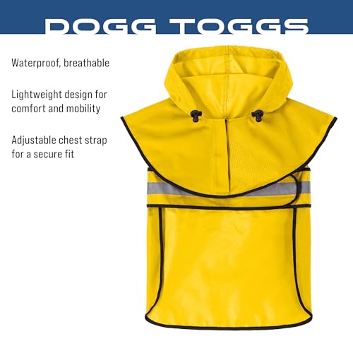 FROGG TOGGS Dogg Toggs Raincoat, Yellow, Size MD - color: Yellow, size: Medium