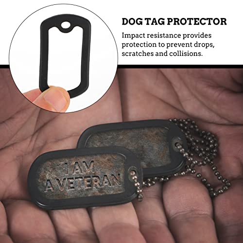 12pcs Dog Rubber tag Silencer Dog tag Cover id Silencer Silicone