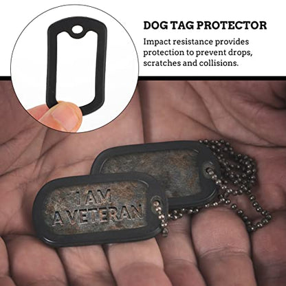 12pcs Dog Rubber tag Silencer Dog tag Cover id Silencer Silicone