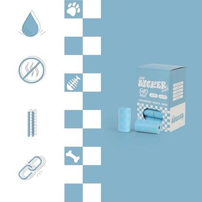 13 in. x 9 in. Extra Thick Leak Proof Unscented Dog Poop Bags, Blue (540 Count, 36-Rolls) - size: 540 Count (Pack of 1)