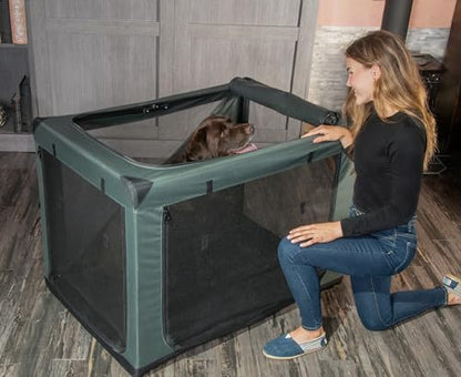Pet Gear Insta-Fold Soft Crate for Dogs, 42", Dark Cypress