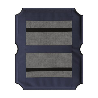 Elevated Dog Bed Cover - 36x30-Inch Replacement Pet Bed Cover with Mesh Panel - for Indoor/Outdoor Use - Dog Cot Not Included by PETMAKER (Blue) - size: Large