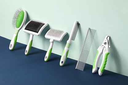 Andis 68575 Animal Nail Cutter for Small Breeds - Stainless Steel Blades with Sharp Efficiency - Designed for Repeated Use & Recommended by Pet Trainers – Medium Size & White/Green (Pack of 12) - size: Pack of 12, style: New Version