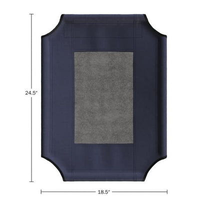 PETMAKER Elevated Dog Bed Cover - 24.5x18.5-Inch Replacement Pet Bed Cover with Mesh Panel - for Indoor/Outdoor Use - Dog Cot Not Included (Blue) - size: Small
