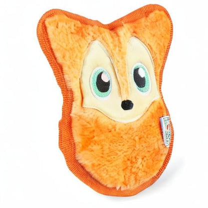Outward Hound Durablez Minis – Squeaky Plush Dog Toy, No Stuffing for Less Mess, Interactive & Tough, Jumbo Squeaker, Puppies & Small Dogs, Fox, 6.3" - color: Fox, size: X-Small
