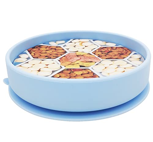 Mr. Peanut's Interactive Slow Feed Dog Bowl, Fun Healthy Bloat Stop Feeder (Small) - size: Small
