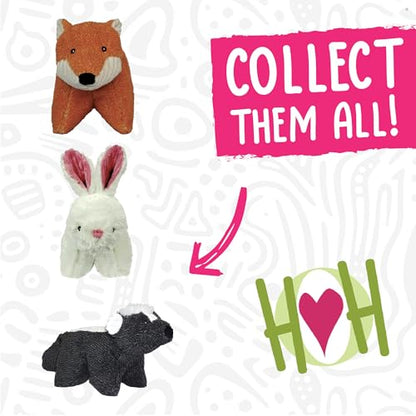 HuggleHounds Plush Dog Toy - Fuzzy Dog Toys, Soft Plush, for Small and Large Breeds with Squeaker - Lester Lamb, Large - size: Large, style: Lester Lamb