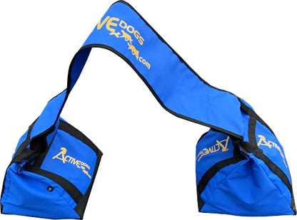 ActiveDogs Agility Tunnel No-Slip Sand Bags - Non-Constricting Saddlebags for Stabilizing Dog Agility Tunnel Equipment Indoor or Outdoor (Sandbag System Only)