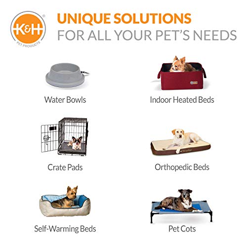 K&H Pet Products Dog Cot Replacement Cover, Large, Chocolate (Pack of 6) - color: Chocolate/Black Mesh, size: Large 42 X 30 Inches (Pack of 6)