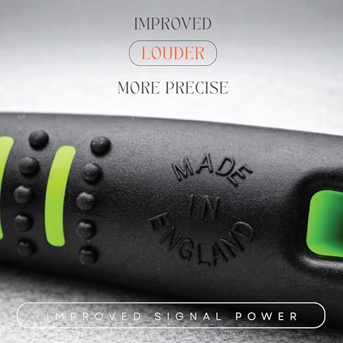ACME Alpha 211.5 Professional Dog Training Whistle with Enhanced Ergonomic Grip. BPA-Free Plastic. 110 dBA. Long Range. Standardized Frequency. Weatherproof. Made in the UK (Black on Day Glow Green) - color: Black on Day Glow Green