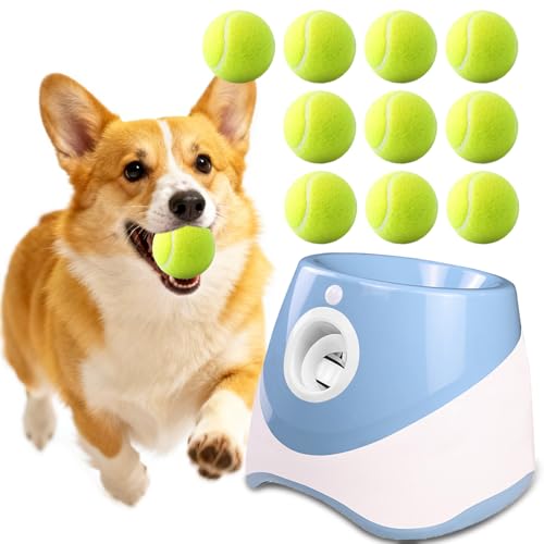10 Pack of 2 Inch Mini Tennis Balls for Small Dogs, Fetch & Chew Toys, Compatible with 2" Automatic Ball Launchers for Interactive Play (Green 3)