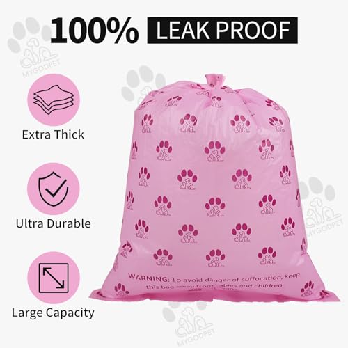 Dog Poop Bags Rolls with Dispenser 150 Count Biodegradable Bags for Dog and Cat Lavender Scented Waste Bag Leak Proof Doggie Poop Bag Doggy Trash Bag Purple - color: B-Purple(Lavender)-1 Dispenser+150 Bags, size: 1 Count (Pack of 150)