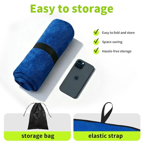 Leader Accessories Towel Car Seat Cover Waterproof Blue for Truck SUV Front Seat Machine Washable - After The Gym, Runs, Swimming, Surfing - color: Towel Blue 1pcs