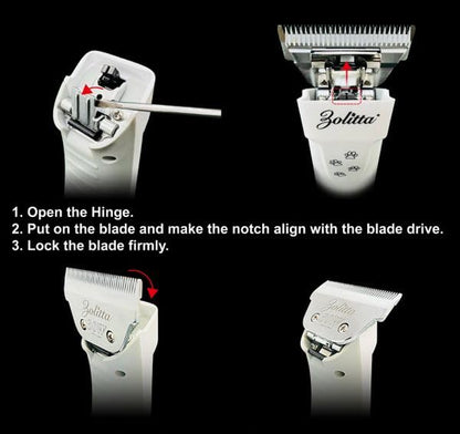 7FW Elite Premium Professional Wide Clipper Blade, A5 Type High-Carbon Steel Attachment for Fast Dog and Cat Grooming