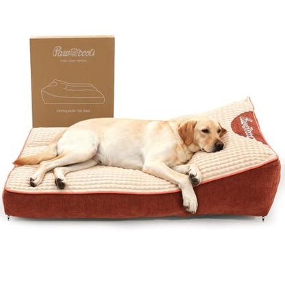 XL Dog Bed for Crate - Orthopedic Foam Crate Mat Large Comfy Flat Pet Beds with Removable Washable Cover, Suitable for Pet Up to 100 lbs(43''×28''×6'') - size: 43''×28''×6''
