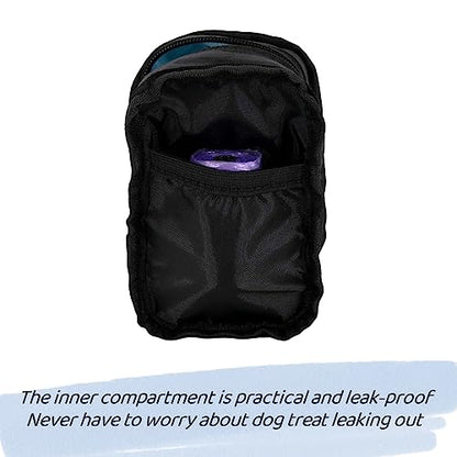 Dog Treat Pouch Dog Poop Bag Holder For Leashes, Pets Snack Container With Inner Mesh Bag, Puppy Supplies Perfect For Training And Walking - Hands Free Dog Waste Bag Dispenser -Dog Travel Accessories - color: Pink