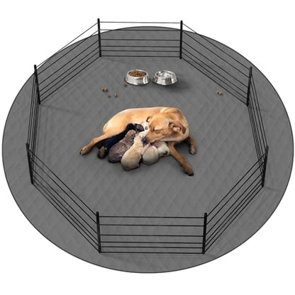 Washable Reusable Dog Pee Pads, 65" Round Absorbent & Waterproof Puppy Training Pad for Crate, Playpen & Carpet, Large Potty Pads for Dogs, Cats & Small Pets - size: 1Pc 65x65 Inch