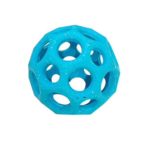 Max Fusion Made with Nike Grind, Arlee Helix Dog Toy, Ball Toys for for All Dogs, Durable & Natural Rubber Chew Toy for Play, Fetch & Chewing, Blue, Large, 1 Count - color: Blue Helix, size: Large