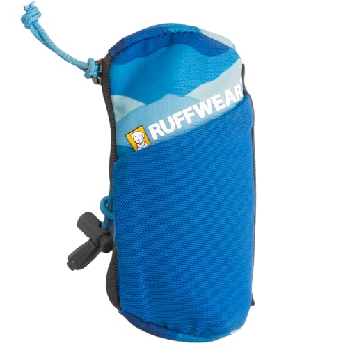 Ruffwear, Stash Bag Mini Dog Poop Bag Holder, Compact Leash Pouch with 2-Strap Attachment, Zip Pocket Fits Standard Roll, Side Slot, Grippy Starter Pad, Cinch Poop Loop, Mesh Pocket, Coastal Mountains - color: Coastal Mountains